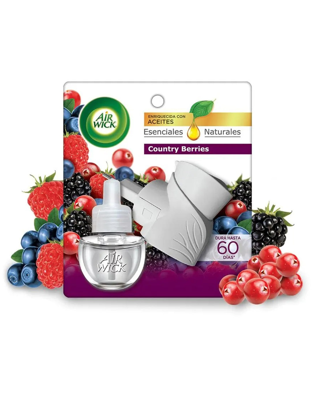 AirWick Desodorante Ambiental Aparato Electrico rec. Country Berries 1 unid - Puntolimpieza